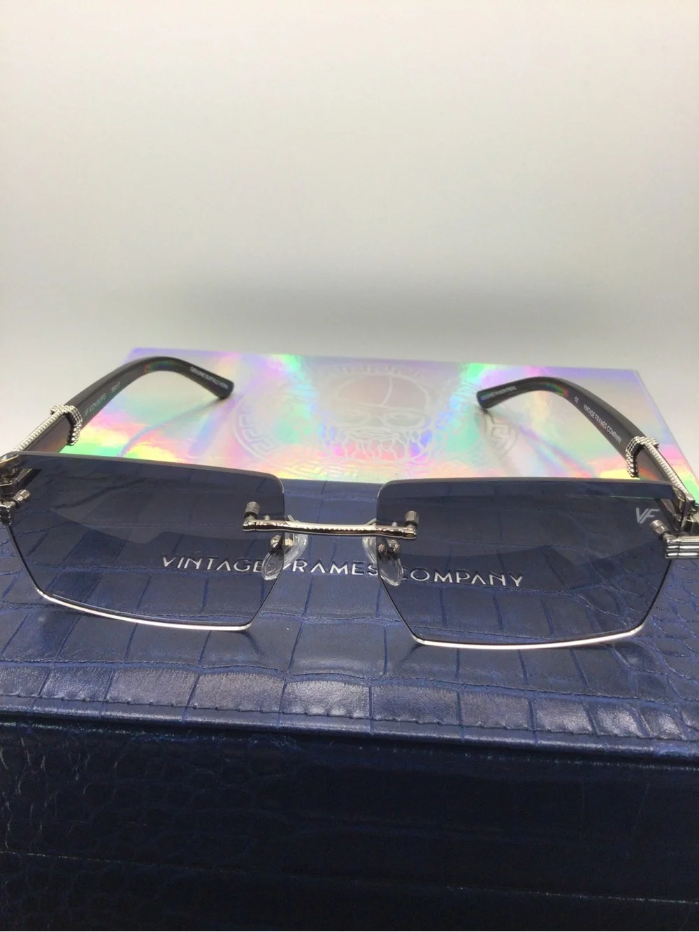 Buffalo Horn Sunglass 24k — Black